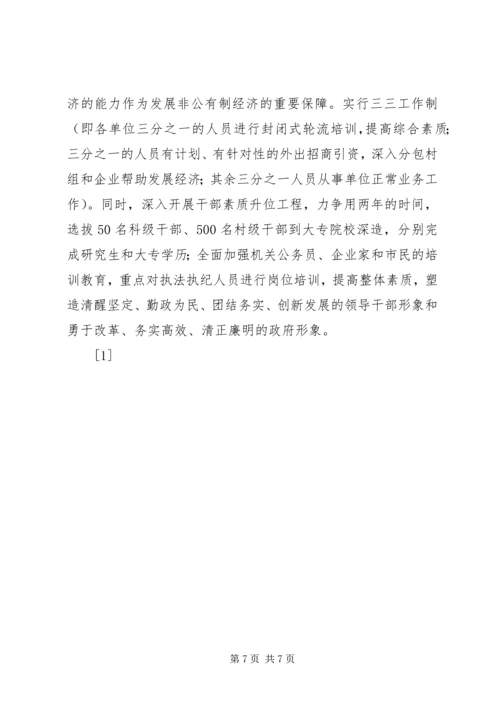关于全县非公有制经济运行情况的调查与分析 (3).docx