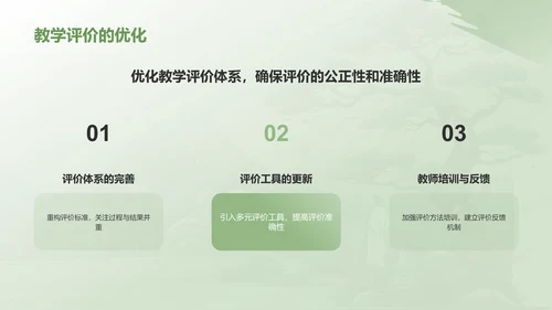绿色水墨风教师通用年中工作总结汇报PPT模板
