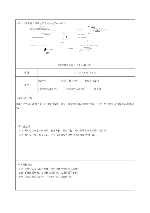 第二章物态变化教学设计优秀教案