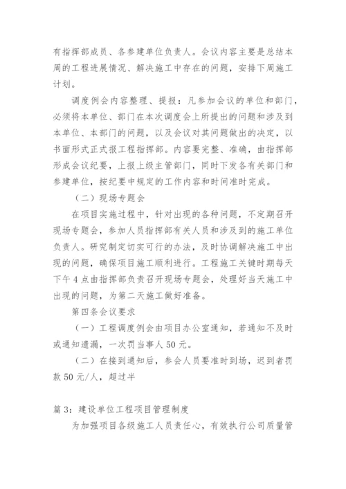 建设单位项目管理制度及办法.docx