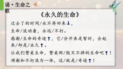 16 散文二篇  永久的生命 课件