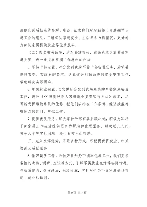 机关事务管理局双拥工作计划 (2).docx