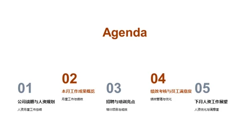 人资部门月度总结
