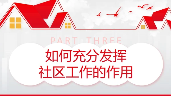 红色简约文化墙风党建引领社区治理宣讲培训PPT党课