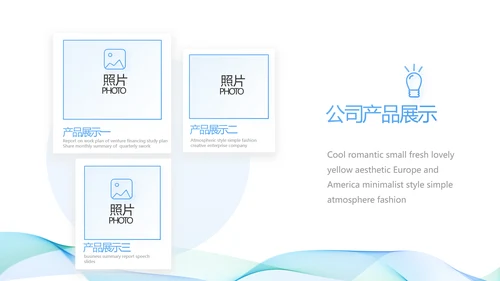 简约大气公司产品介绍宣传通用PPT
