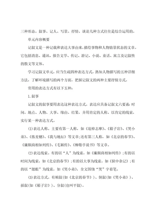 自考大学语文必备复习资料