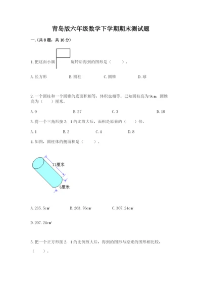 青岛版六年级数学下学期期末测试题【突破训练】.docx