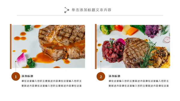 高档餐饮酒店西餐厅牛排动态PPT模板