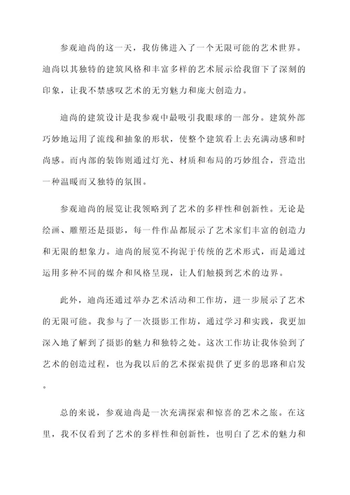 参观迪尚的感想