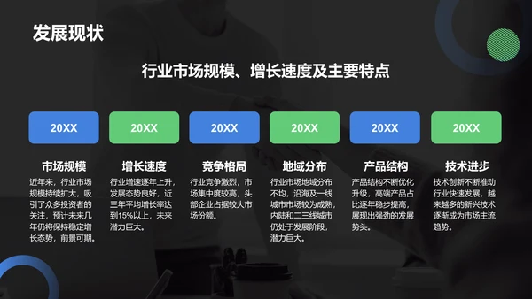 黑色扁平风通用行业工作计划汇报PPT模板