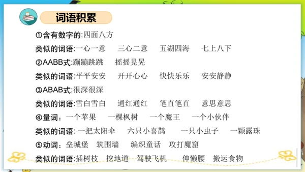 统编版二年级语文下册单元复习第四单元（复习课件）
