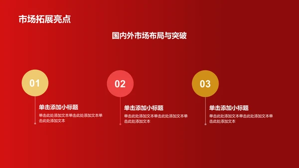红色喜庆风企业表彰PPT模板