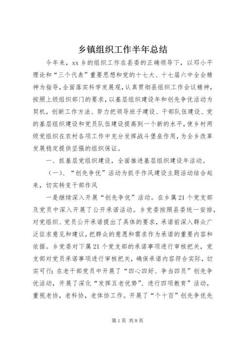 乡镇组织工作半年总结_1.docx