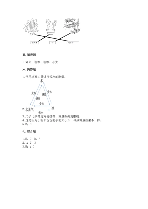 教科版一年级上册科学期末测试卷及完整答案1套.docx