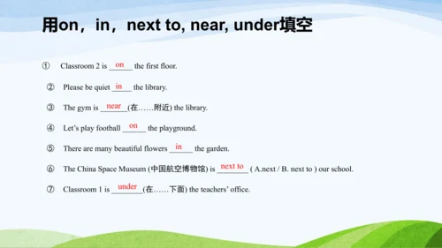 Unit 1 My school知识点复习 课件(共22张PPT)