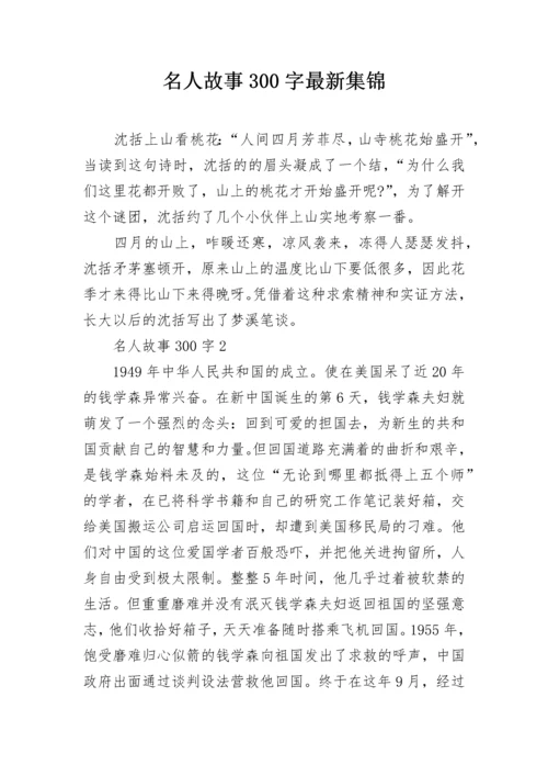 名人故事300字最新集锦.docx