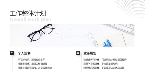 简约商务风年度工作总结汇报