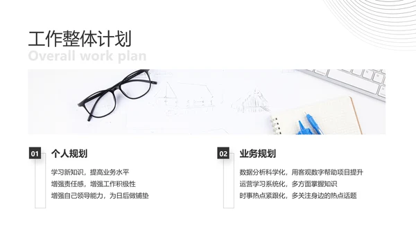 简约商务风年度工作总结汇报