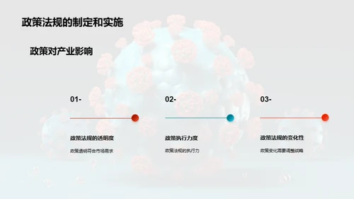 3D风生物医疗教学课件PPT模板