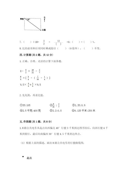 人教版六年级上册数学期末测试卷1套.docx