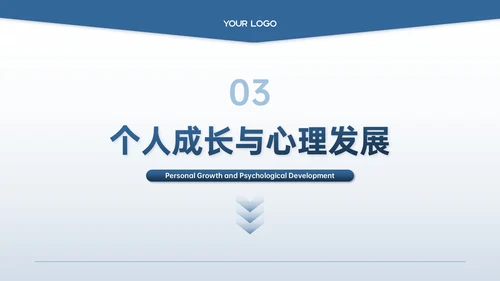 蓝色商务风结业报告PPT模板