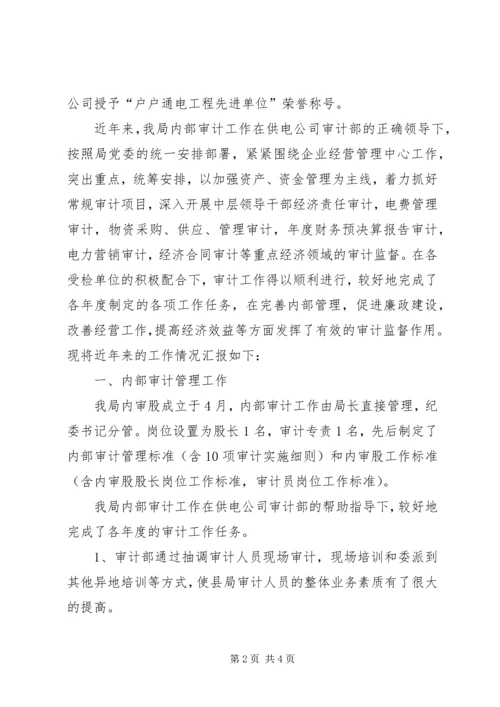 县电力局内部审计自查报告 (2).docx