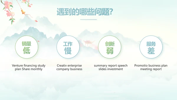 唯美中国风你好春天春季旅游PPT