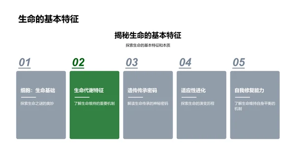 生物学解析PPT模板