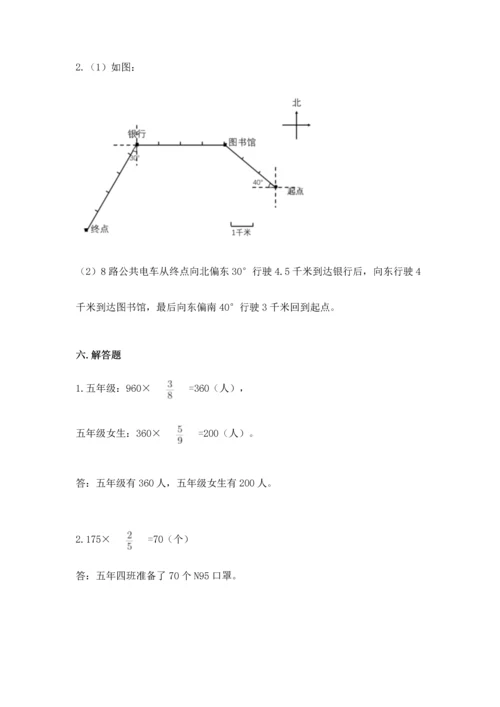 人教版六年级上册数学 期中测试卷【网校专用】.docx