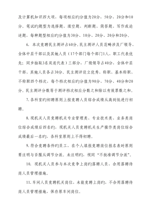 机关岗位竞聘实施专题方案.docx
