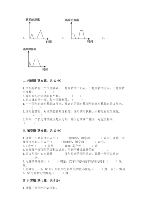 人教版五年级下册数学期末考试卷及答案（网校专用）.docx