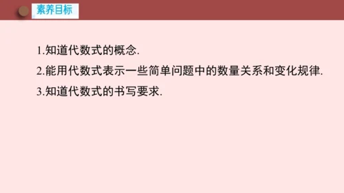 人教版七年级数学上册3.1《列代数式表示数量关系》第1课时《代数式的意义》课件