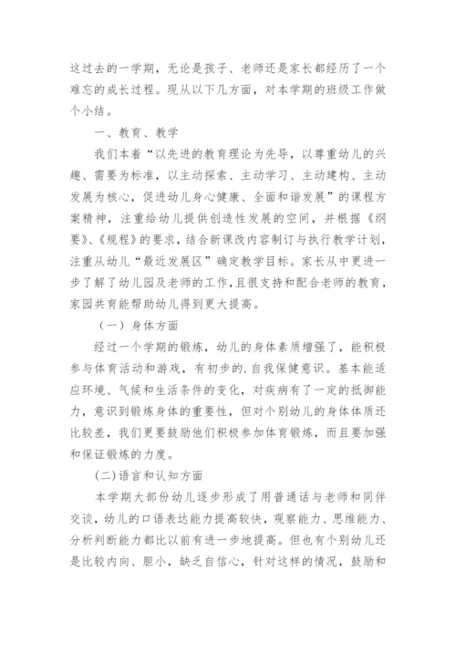 小班第二学期教学总结.docx