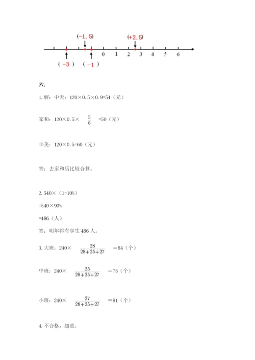 辽宁省【小升初】小升初数学试卷（巩固）.docx