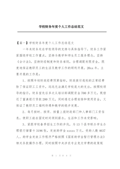 学校财务年度个人工作总结范文.docx