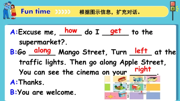Unit3 Asking the way  Grammar time & Fun time 课件(共