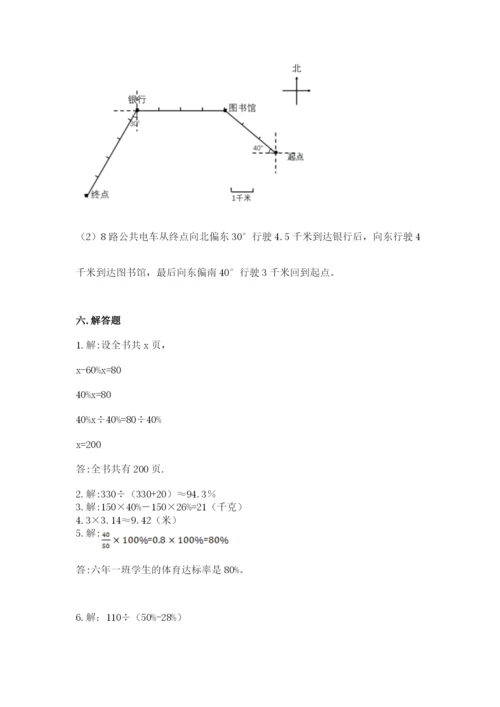 小学数学六年级上册期末卷附答案【夺分金卷】.docx