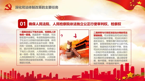 坚定不移推进司法体制改革PPT法院检察院