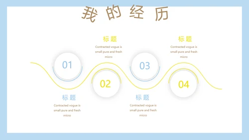 卡通可爱儿童个人简历自我介绍成长档案动态PPT模板