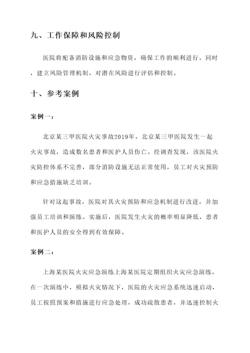 医院火灭专项整治工作方案