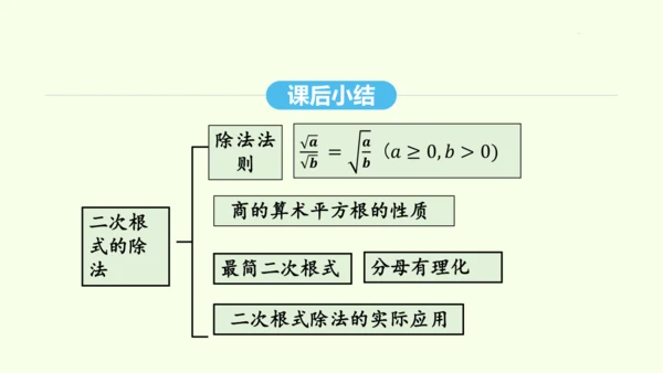 16.2.2二次根式的除法课件（共31张PPT） 2025年春人教版数学八年级下册