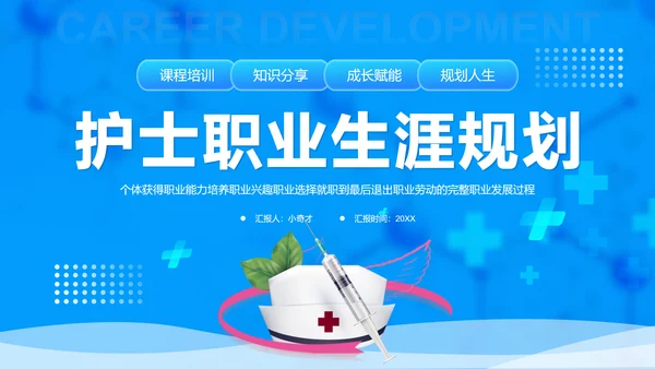 医院护士职业生涯规划PPT模板