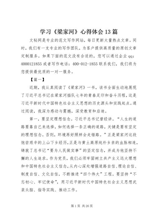 学习《梁家河》心得体会13篇.docx