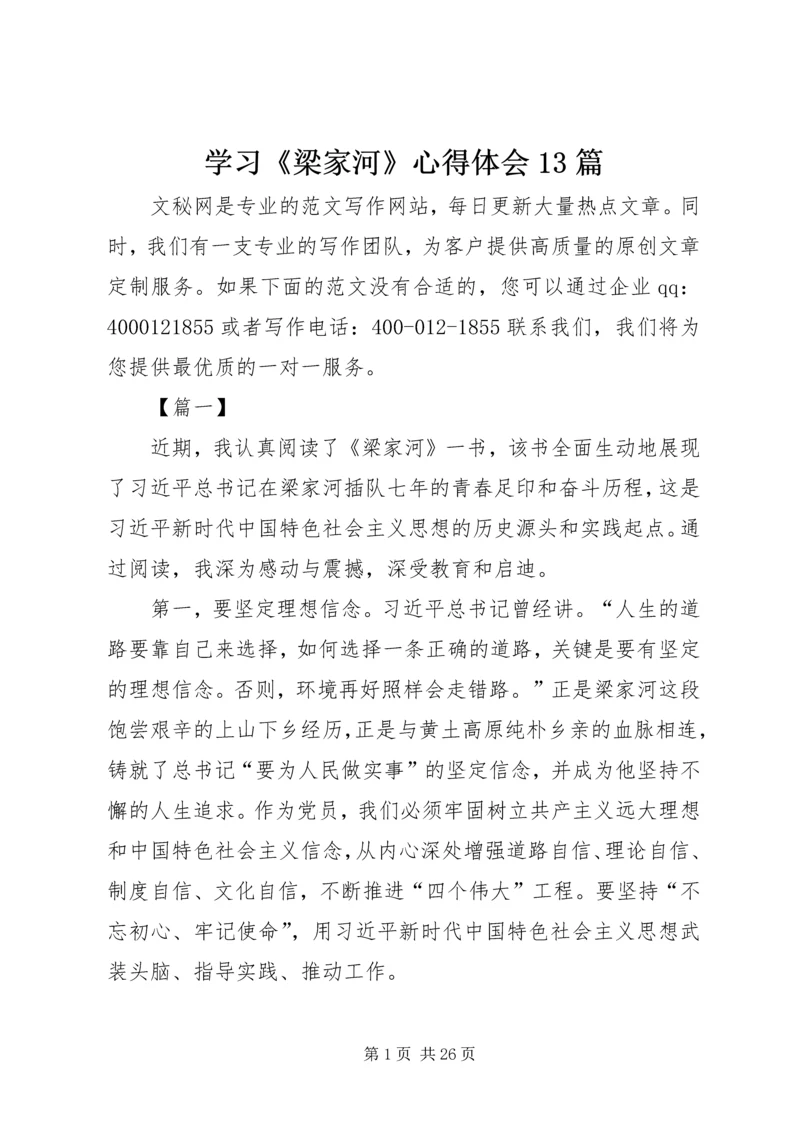 学习《梁家河》心得体会13篇.docx