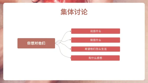 咖色简约实拍关爱他人PPT课件