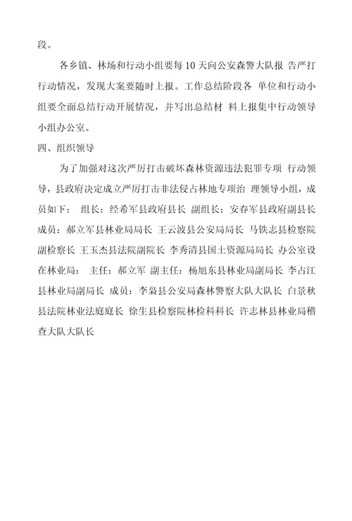 林业非法侵占专项治理百日会战实施方案