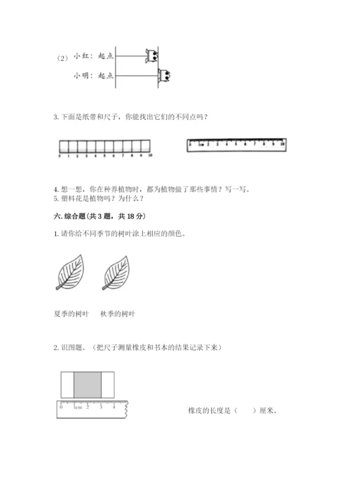 教科版一年级上册科学期末测试卷附解析答案.docx