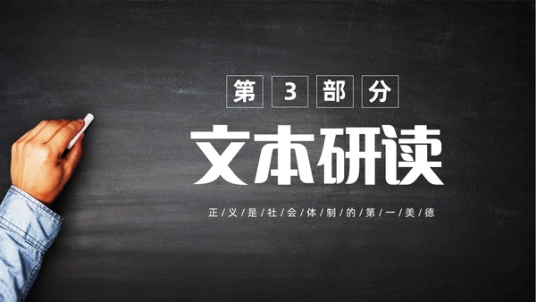 简约黑板风高中课件人应当坚持正义课件