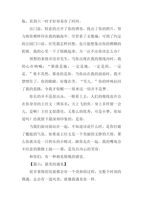 美丽的遇见作文.docx