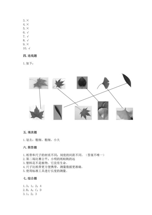 教科版小学一年级上册科学期末测试卷重点班.docx